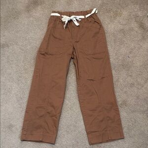 LOFT Brown Pants Relaxed Fit